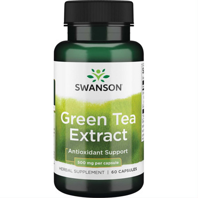 SWANSON, Žaliosios arbatos ekstraktas, kapsulės, N60 paveikslėlis