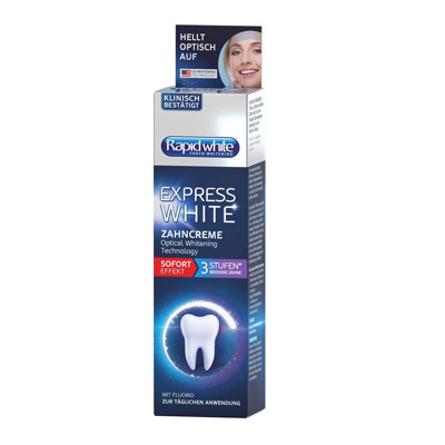 RAPID WHITE EXPRESS WHITE, balinamoji dantų pasta, 75 ml paveikslėlis