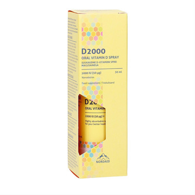 Nordaid D2000, purškiamas vitaminas D3, 2000IU, 30ml, 200 papurškimų  paveikslėlis