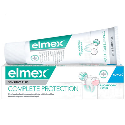ELMEX SENSITIVE PLUS COMPLETE PROTECTION, dantų pasta, 75ml paveikslėlis