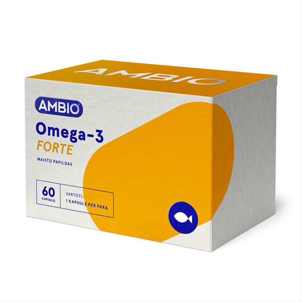 AMBIO OMEGA-3 FORTE, 60 kapsulių paveikslėlis