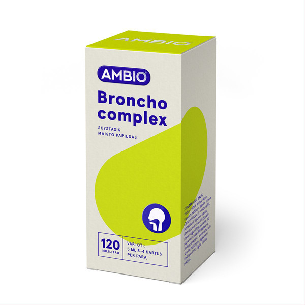 AMBIO BRONCHO COMPLEX, skystasis maisto papildas, 120 ml  paveikslėlis