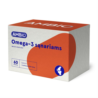 AMBIO OMEGA-3 SĄNARIAMS, 60 kapsulių paveikslėlis