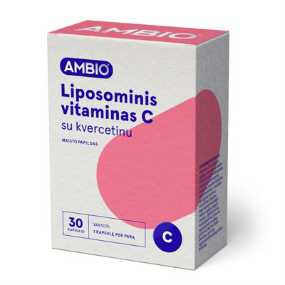 AMBIO LIPOSOMINIS VITAMINAS C SU KVERCETINU, 30 kapsulių paveikslėlis