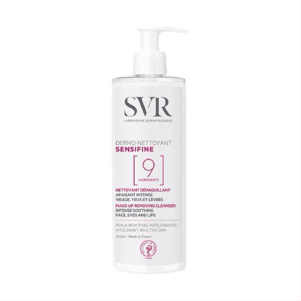 SVR SENSIFINE DERMO-NETTOYANT, nenuplaunamas makiažo valiklis itin jautriai odai, 400 ml paveikslėlis