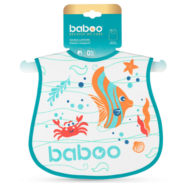 Baboo medvilninių seilinukų rinkinys, 0+ mėn, Sea Life paveikslėlis
