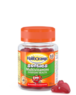 Haliborange Multivitamins Softies Strawberry, braškių skonio multivitaminų guminukai, 30 guminukų paveikslėlis