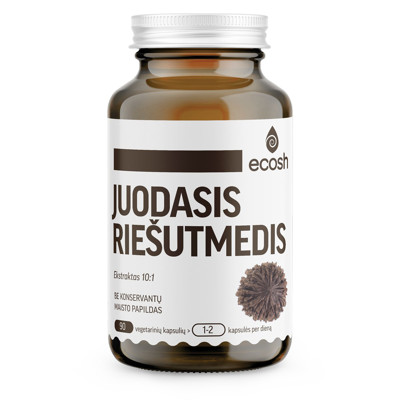 ECOSH JUODASIS RIEŠUTMEDIS (Black Walnut), 500 mg, 90 kapsulių paveikslėlis