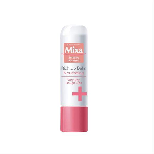 MIXA NOURISHING RICH LIP BALM, maitinamasis lūpų balzamas paveikslėlis