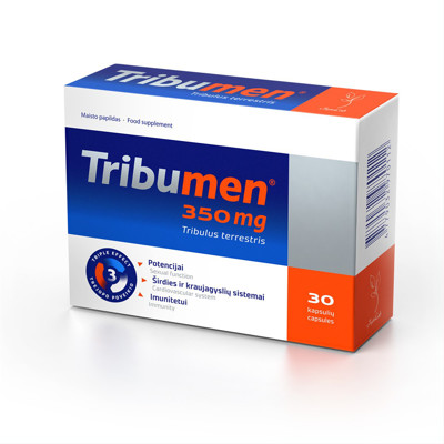TRIBUMEN, 350 mg, 30 kapsulių paveikslėlis