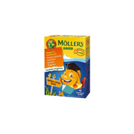 MOLLER'S OMEGA-3 JUNIOR, citrinų-apelsinų skonio, 45 kramtomosios gelinės žuvelės  paveikslėlis