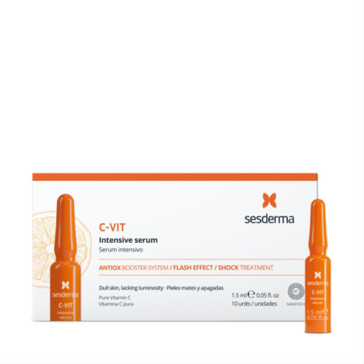 SESDERMA C-VIT, intensyvaus serumo ampulės, 1,5ml, N10