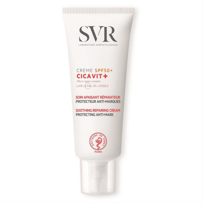 SVR CICAVIT+, specialus atstatomasis kremas pažeistai odai su apsauga nuo saulės, SPF50+, 40ml  paveikslėlis