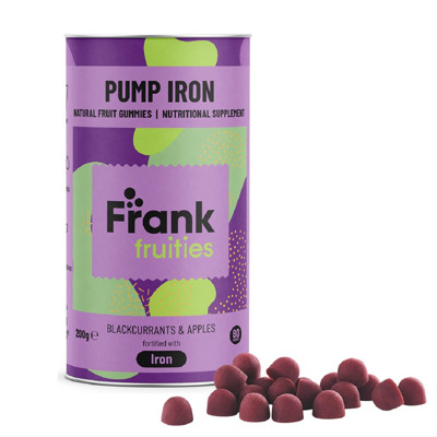 FRANK FRUITIES PUMP IRON, maisto papildas geležies normai palaikyti, guminukai, N80 paveikslėlis