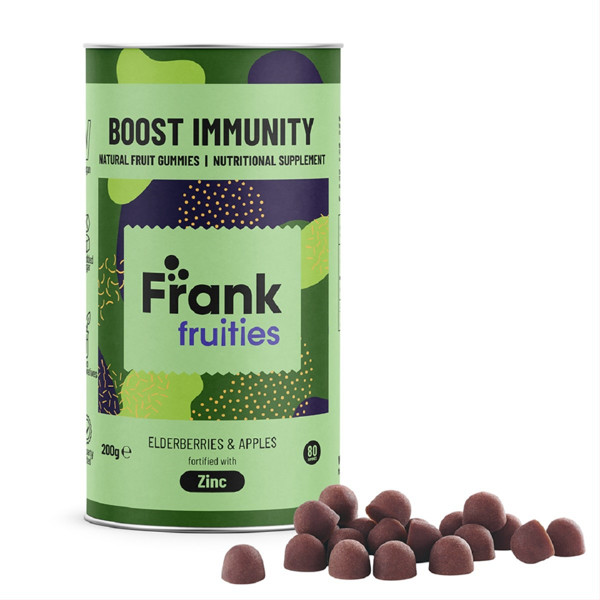 FRANK FRUITIES BOOST IMMUNITY, maisto papildas imunitetui, guminukai, N80 paveikslėlis