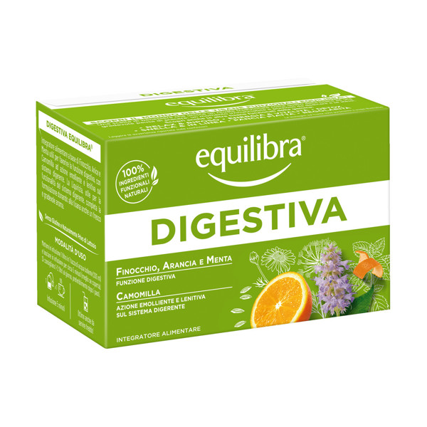 EQUILIBRA žolelių arbata virškinimui DIGESTIVE HERBAL