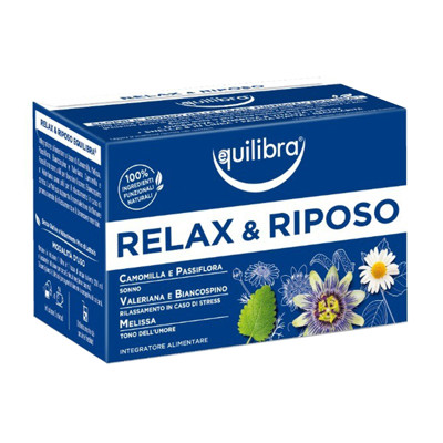 EQUILIBRA žolelių arbata RELAX & REST HERBAL TEA