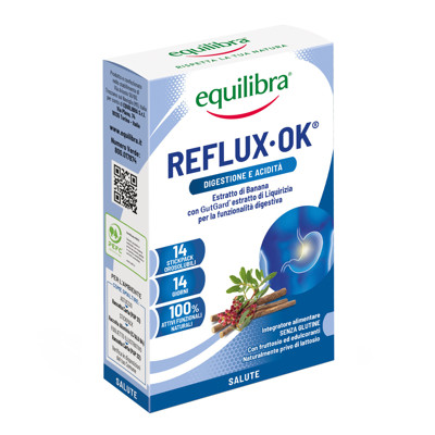 EQUILIBRA maisto papildas skrandžio rūgštingumui palaikyti REFLUX OK