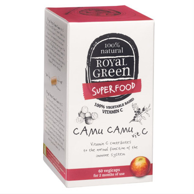 ROYAL GREEN CAMU CAMU, vitaminas C, 500 mg, 60 kapsulių paveikslėlis