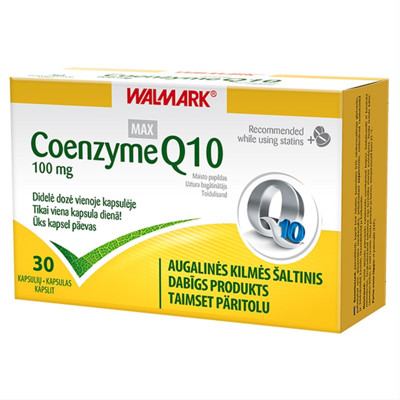 WALMARK COENZYME Q10, 100 mg, 30 kapsulių paveikslėlis