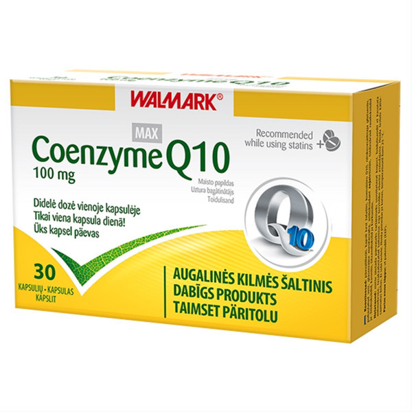 WALMARK COENZYME Q10, 100 mg, 30 kapsulių paveikslėlis