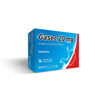 GASEC, 20 mg, skrandyje neirios kietosios kapsulės, N14 paveikslėlis