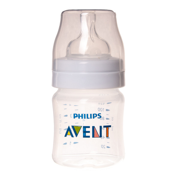 PHILIPS AVENT, buteliukas "Anti-colic" su naujagimiui skirtos tėkmės žinduku , 0 mėn.+, SCY100/01, 125 ml paveikslėlis