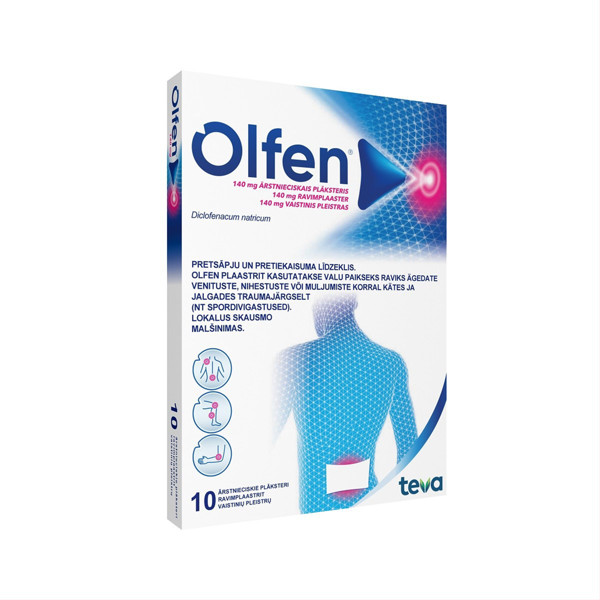 OLFEN, 140 mg, vaistinis pleistras, N10  paveikslėlis