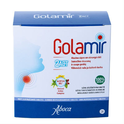 GOLAMIR 2ACT, burnoje disperguojamosios tabletės, N20 paveikslėlis