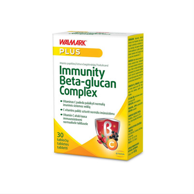 WALMARK IMMUNITY BETA-GLUCAN COMPLEX, 30 tablečių paveikslėlis