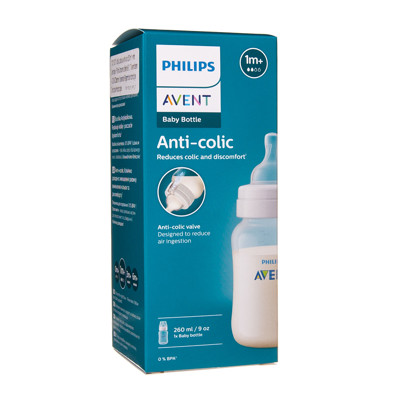 PHILIPS AVENT, buteliukas "Anti-colic" su lėtos tėkmės žinduku, 1 mėn.+, SCY103/01, 260 ml paveikslėlis