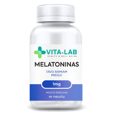 VITA-LAB MELATONINAS, 1 mg, 90 tablečių paveikslėlis