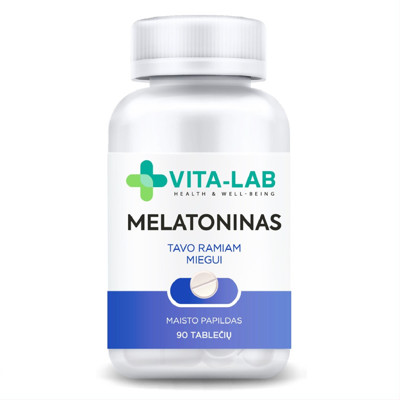 VITA-LAB MELATONINAS, 2 mg, 90 tablečių paveikslėlis
