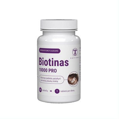 SAPIENS, Biotinas 10000 PRO, 60 tablečių paveikslėlis