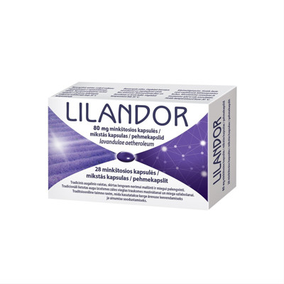 LILANDOR, 80 mg, minkštosios kapsulės, N28 paveikslėlis