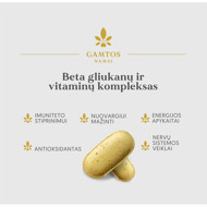 GAMTOS NAMAI BETA GLIUKANŲ IR VITAMINŲ KOMPLEKSAS, 90 tablečių  paveikslėlis