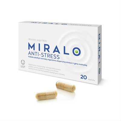 MIRALO ANTI-STRESS, 20 tablečių paveikslėlis