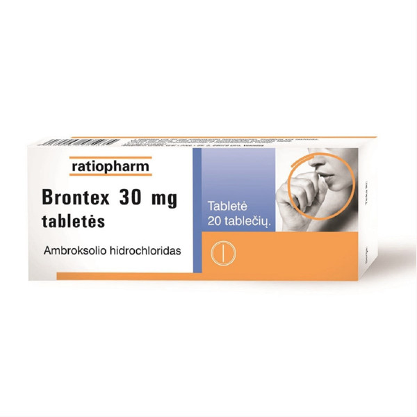 BRONTEX, 30 mg, tabletės, N20  paveikslėlis