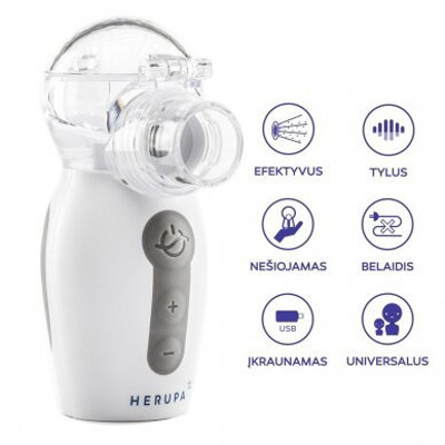 Herupa Smart Mesh belaidis inhaliatorius, 1vnt paveikslėlis