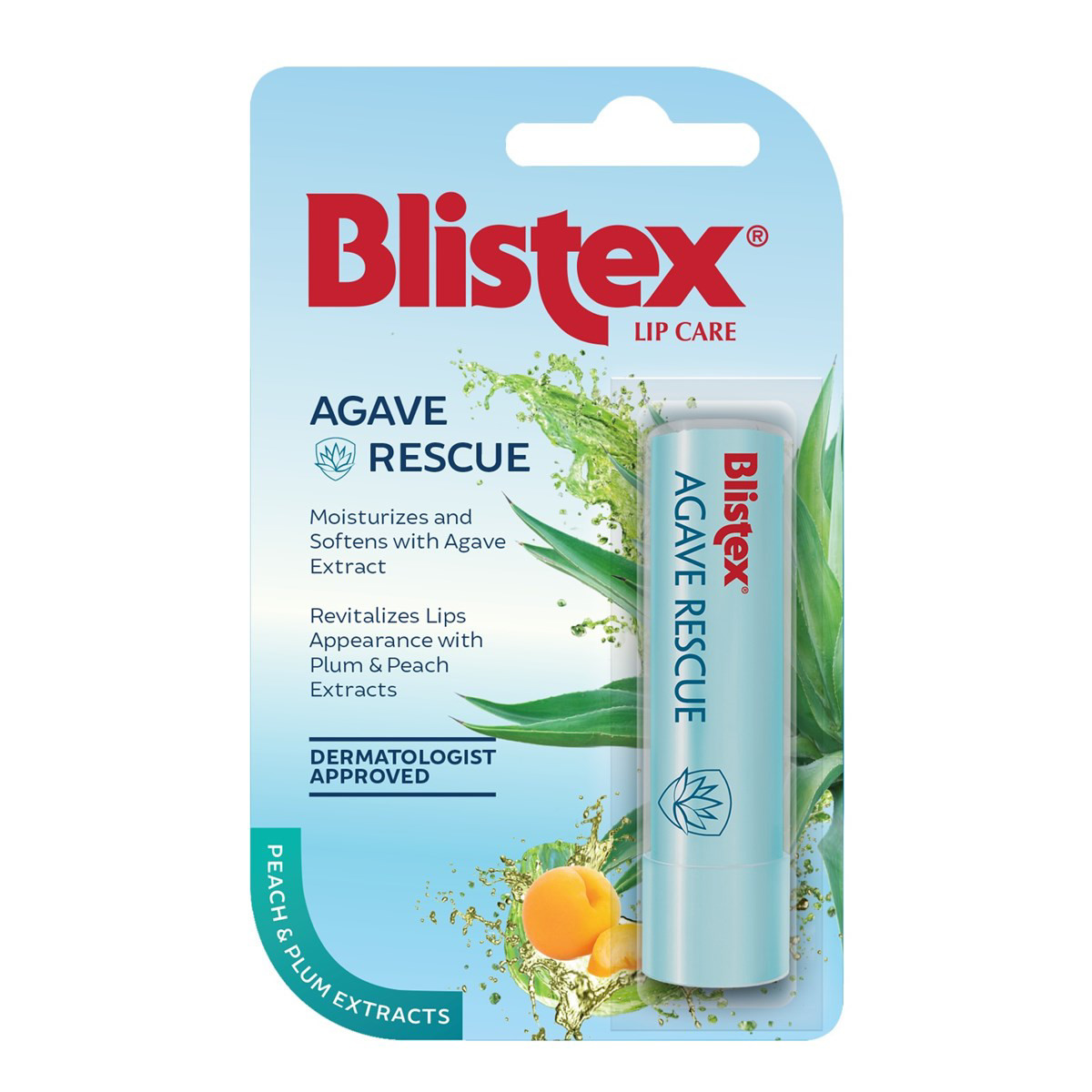 BLISTEX AGAVE RESCUE, drėkinantis lūpų balzamas su agavos ekstraktu, 3.7g