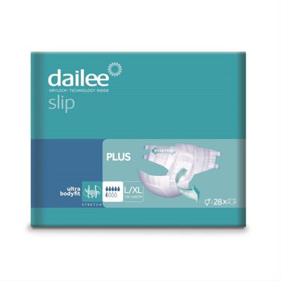 DAILEE SLIP sauskelnės PLUS L/XL, 120-160 cm, 28 vnt. paveikslėlis