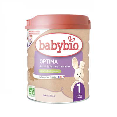 BABYBIO OPTIMA 1 ekologiškas pieno mišinys, nuo 0 iki 6 mėn., 800 g paveikslėlis