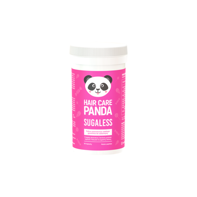 Maisto papildas „Hair Care Panda Sugaless“,  300 g, 60 kapsulių paveikslėlis