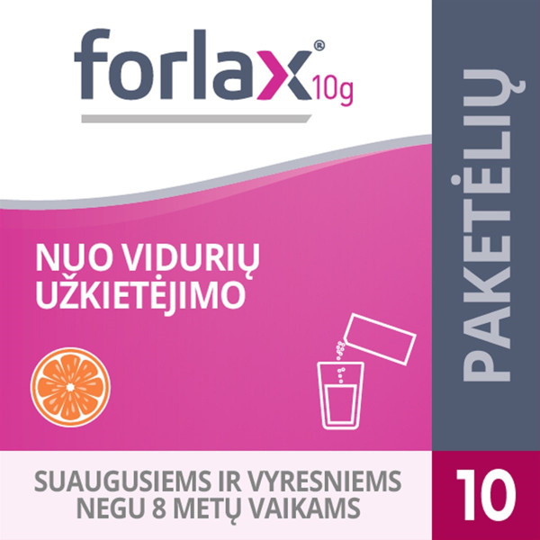 FORLAX, milteliai geriamajam tirpalui, 10 g, N10   paveikslėlis