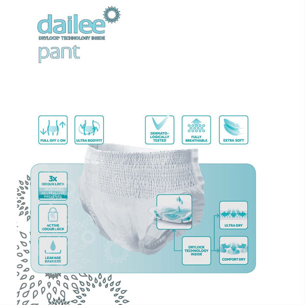 DAILEE PANT sauskelnės-kelnaitės PREMIUM NORMAL S, 60-100 cm, 14 vnt. paveikslėlis