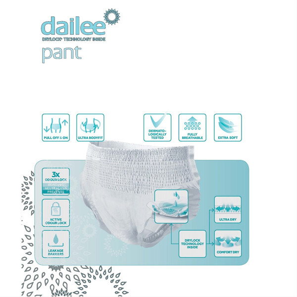 DAILEE PANT sauskelnės-kelnaitės PREMIUM NORMAL XL, 130-160 cm, 14 vnt. paveikslėlis