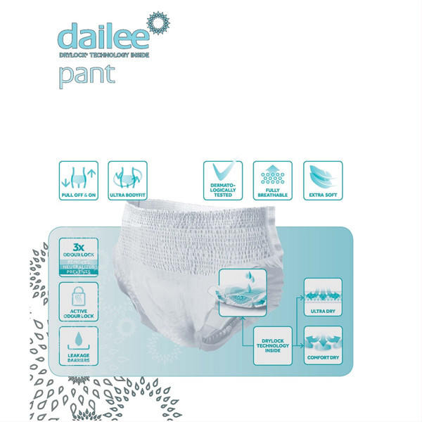 DAILEE PANT PREMIUM SUPER XL, sauskelnės kelnaitės, 15vnt. paveikslėlis