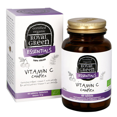 ROYAL GREEN BIO Vitamino C kompleksas, 180 mg, 60 tablečių paveikslėlis