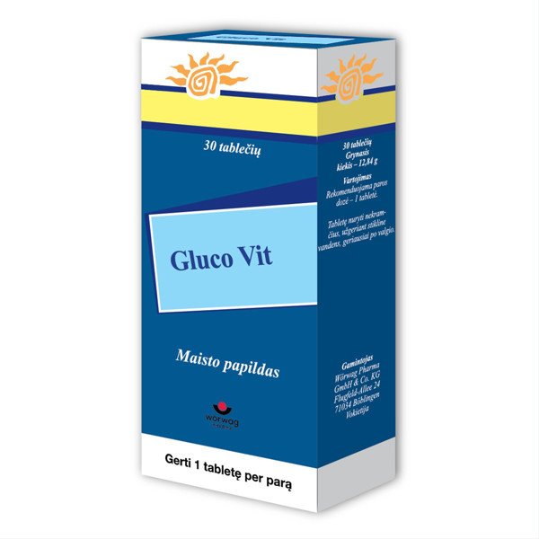 GLUCO VIT (Diabetiker Vitamine), 30 tablečių paveikslėlis