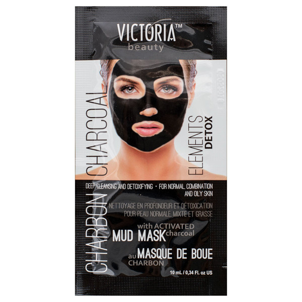 Victoria Beauty purvo veido kaukė veidui su anglimi, 10ml paveikslėlis